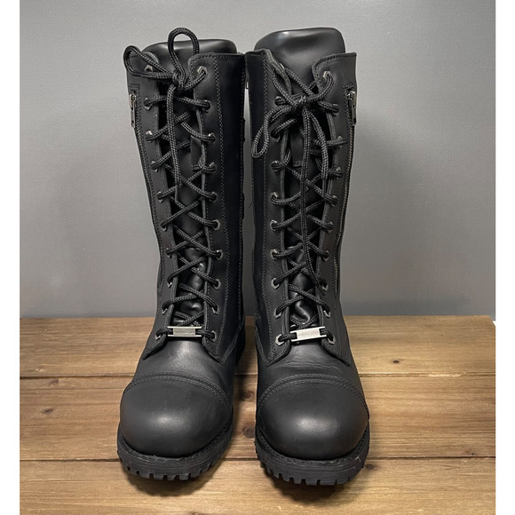 Milwaukee Leather Men\'s Tactical Lace Up Boots Size 10.5 Black Motorcycle 9069 main image 15